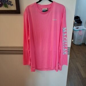 Neon Pink Long Sleeve Performance Tee - Magellan